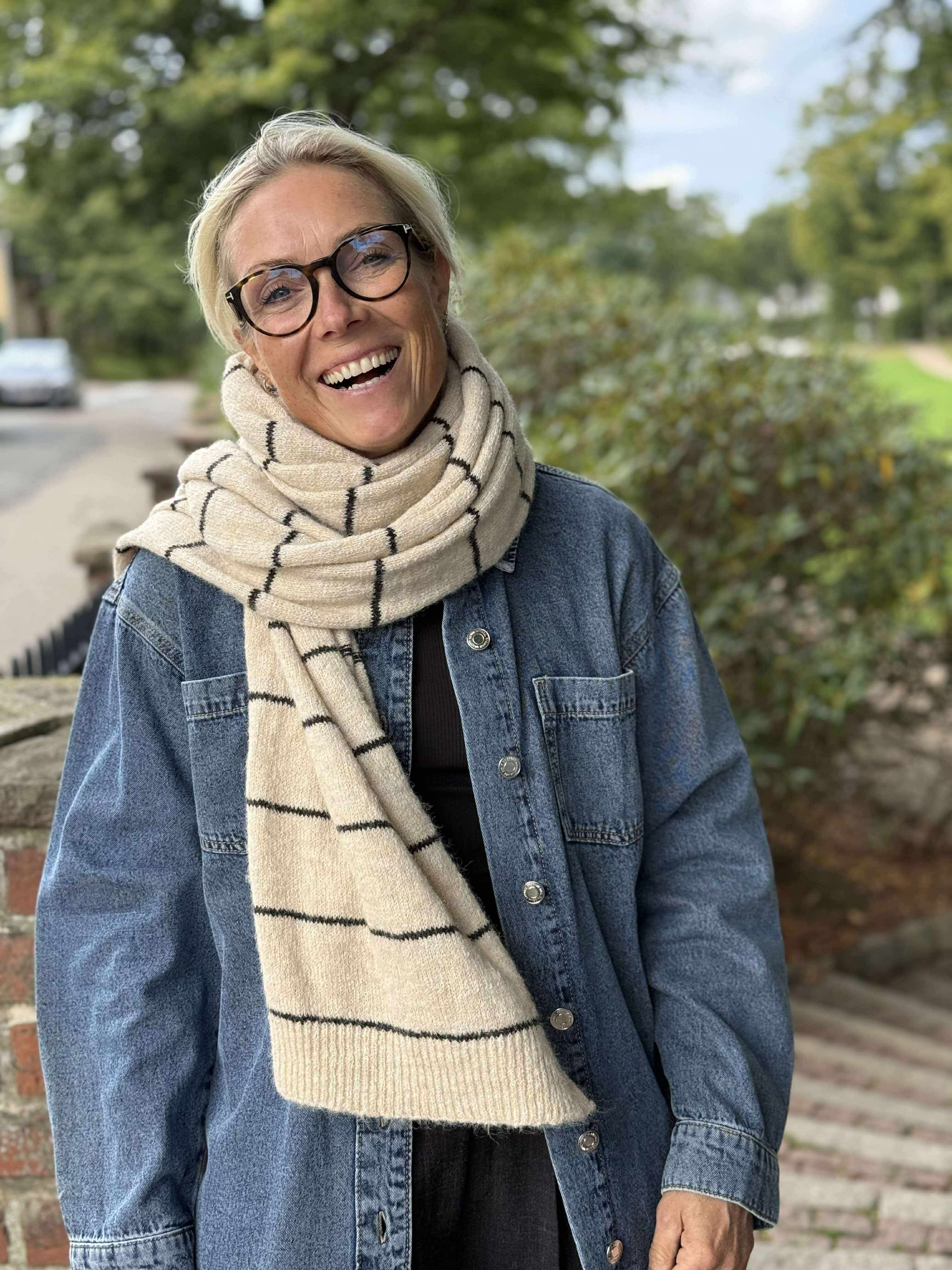 PCNORMA Scarf - Silver Lining